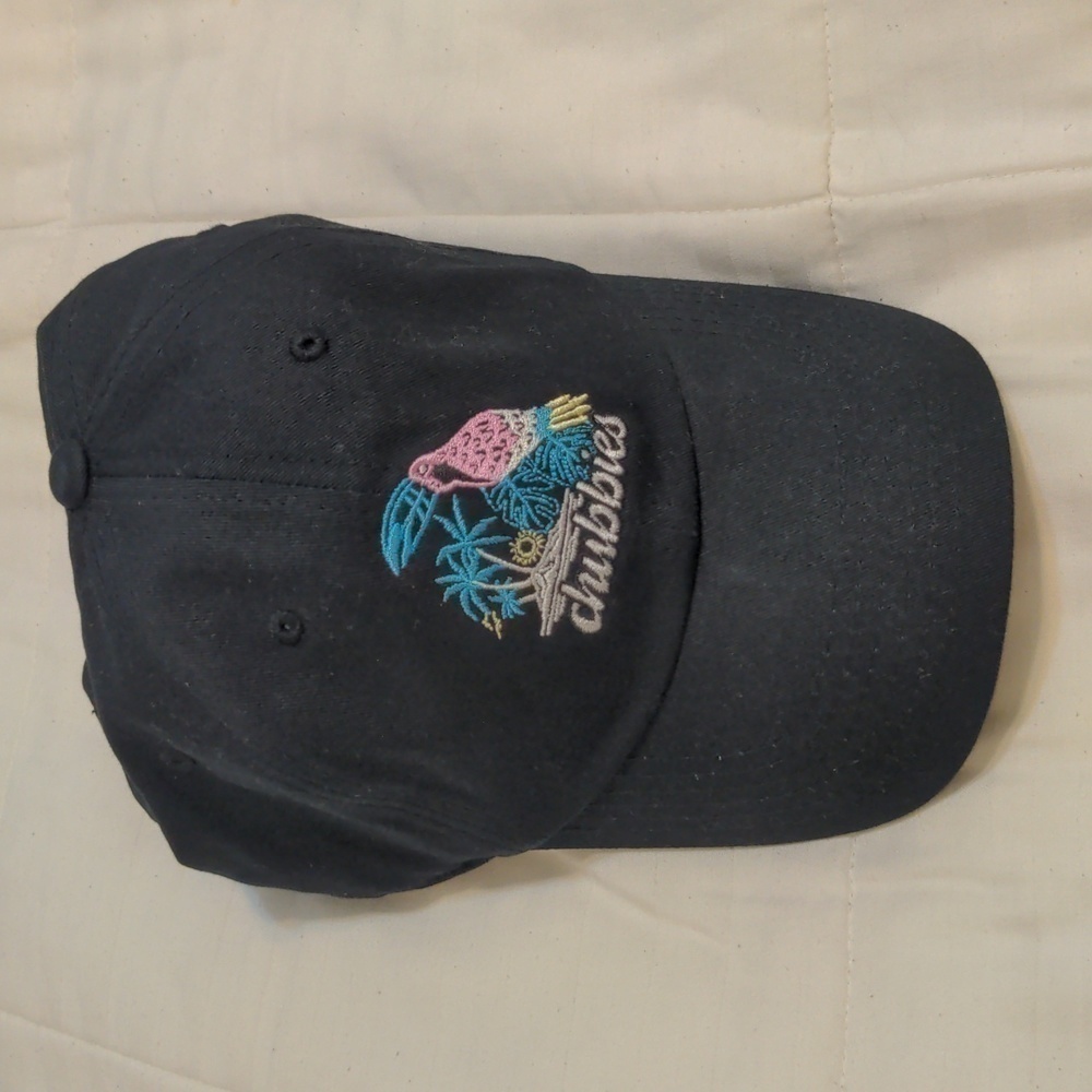 Chubbies black baseball cap one size fits all